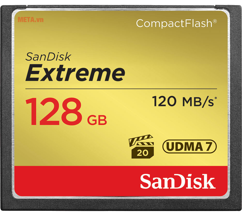 Thẻ nhớ máy ảnh 128GB SanDisk CF Extreme SDCFXSB-128G-G46