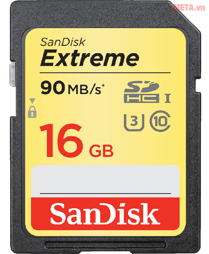 Thẻ nhớ máy ảnh 16GB Sandisk Extreme SDSDXNE-016G-GNCIN C10 UHS-I