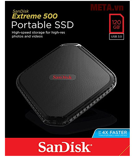 Ổ cứng di động 240GB SSD Sandisk Extreme 500 Portable SDSSDEXT-240G-G25 đựng trong hộp vuông