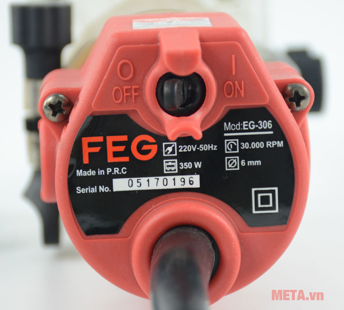 Máy soi gỗ FEG EG-306 có tốc độ không tải cao