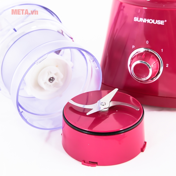 Máy xay sinh tố 3 cối Sunhouse SHD5338 phiên bản màu hồng
