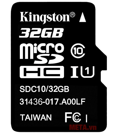Hình ảnh thẻ nhớ 32Gb Micro SDHC Kingston Class 10 UHS-I Hình ảnh thẻ nhớ 32Gb Micro SDHC Kingston Class 10 UHS-I