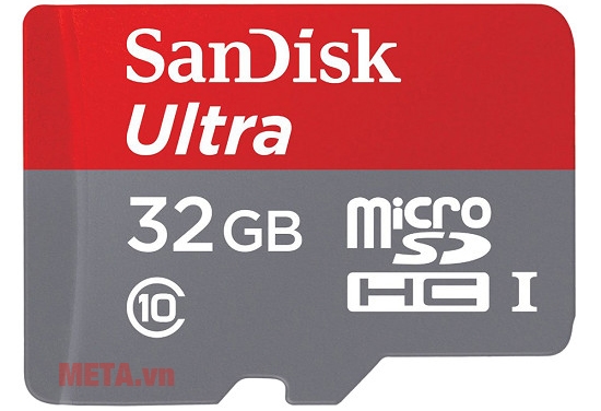 Thẻ nhớ 32Gb micro SDHC SanDisk Ultra C10 80MB/s (SDSQUNS-032G-GN3MN)