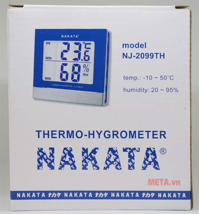 Nhiệt ẩm kế Nakata NJ-2099-TH hàng Nhật Bản