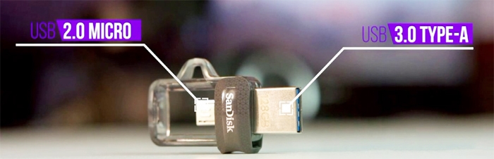 Hình ảnh USB OTG 3.0 SanDisk Ultra DD3 64GB