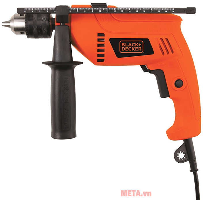 Máy khoan động lực Black & Decker HD555KMPR có thiết kế cầm tay tiện dụngMáy khoan động lực Black & Decker HD555KMPR có thiết kế cầm tay tiện dụng