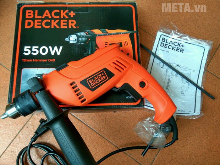 Máy khoan động lực Black&Decker HD555 dùng điện áp 220V