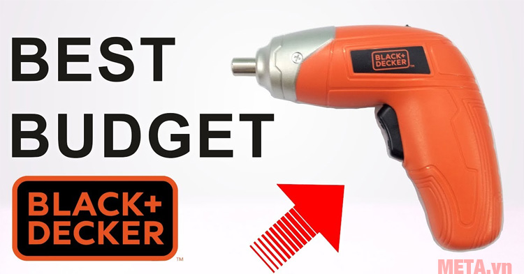 Máy vặn vít dùng pin Black&Decker KC3610 có công tắc dễ dàng sử dụng