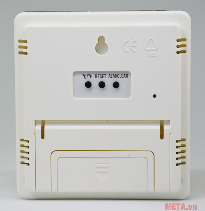 Mặt sau của đồng hồ đo ẩm M&MPro HTM1