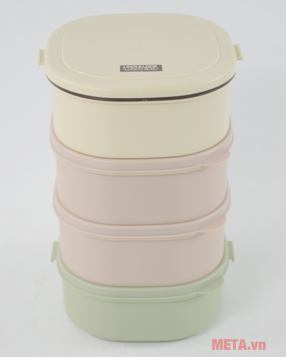 Cặp lồng cơm Lock&Lock HPL773 có nắp đậy Cặp lồng cơm Lock&Lock HPL773 có nắp đậy