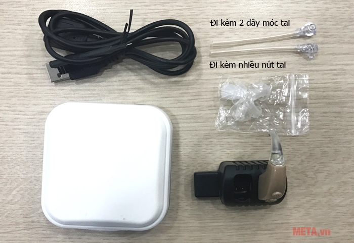 Bộ sản phẩm máy trợ thính sau tai S-017 (D-322)