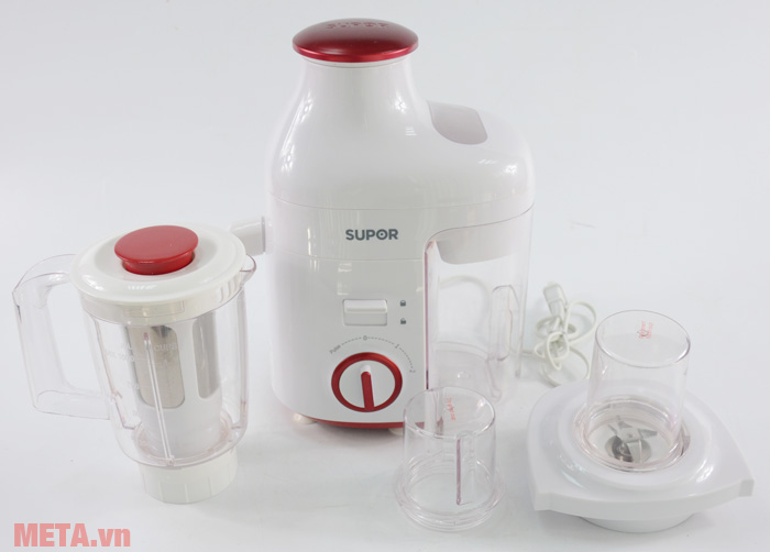 Máy ép trái cây đa năng 4 trong 1 Supor ZQ40VN-250 có 3 cối xay