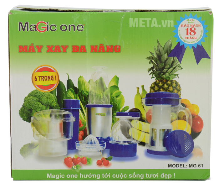 Máy xay ép đa năng Magic One MG61 có hộp đựng giấy