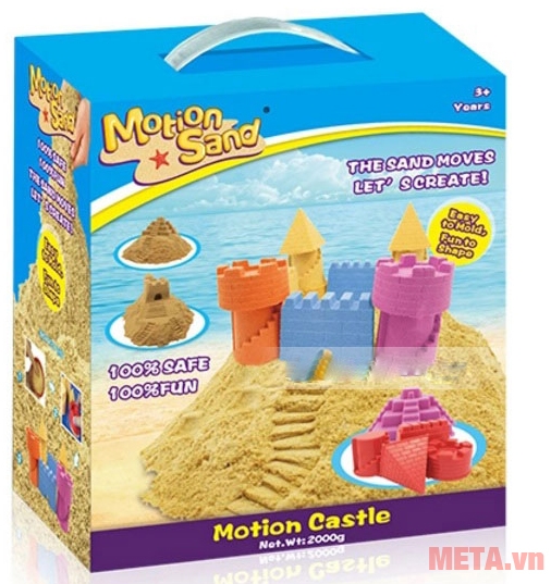 Đồ chơi cát tạo hình lâu đài Motion Sand MS01 an toàn tuyệt đối