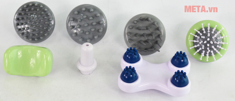 7 đầu massage của máy massage cầm tay Buheung MK-208 NEW