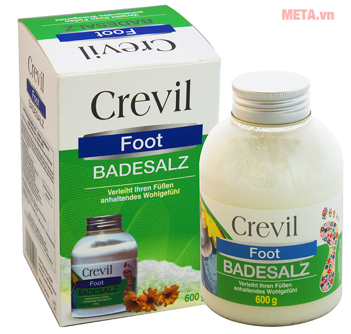 Muối khoáng ngâm chân biển chết Crevil Foot Badesalz 600g