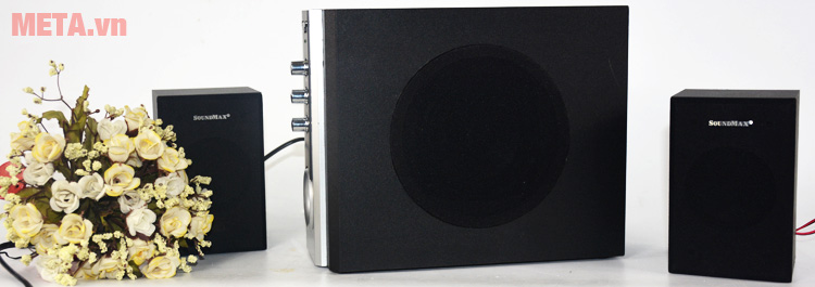 Loa vi tính SoundMax A820 2.1 hoạt động với công suất 25W
