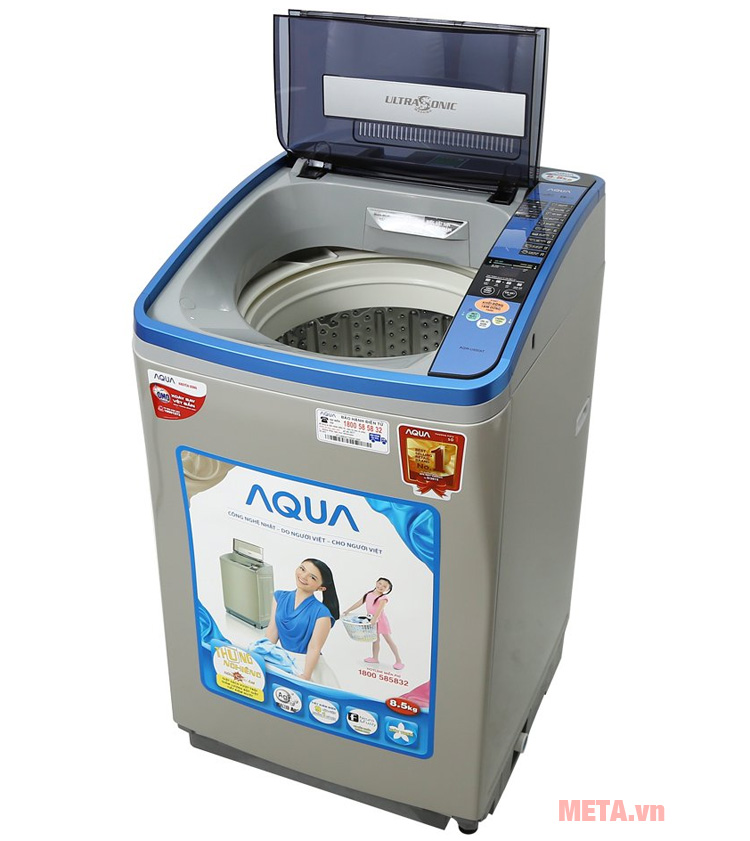 Máy giặt Aqua AQW-U850AT có khả năng ghi nhớ và tự khởi động lại sau khi có điện Chức năng tự khởi động lại