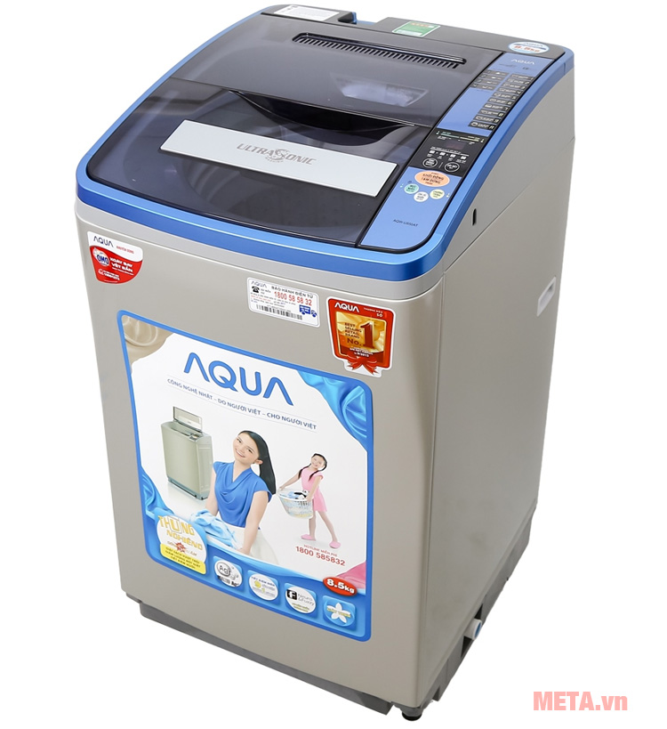 Hình ảnh máy giặt cửa trên Aqua AQW-U850AT Hình ảnh máy giặt cửa trên Aqua AQW-U850AT