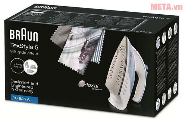 Bàn ủi hơi nước Braun TS525A có bình chứa nước lên đến 300ml