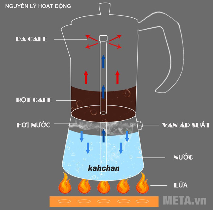 Ấm pha cà phê dễ sử dụng