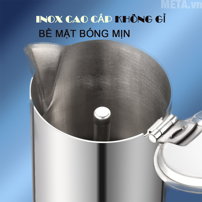 Ấm pha cà phê inox