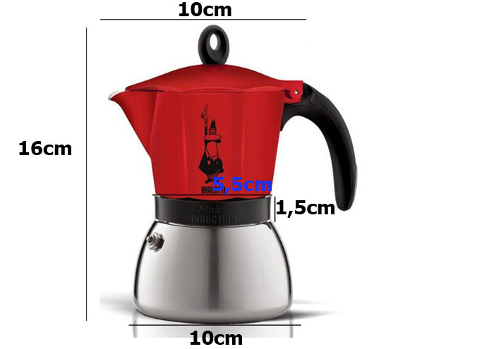 Kích thước ấm pha cà phê