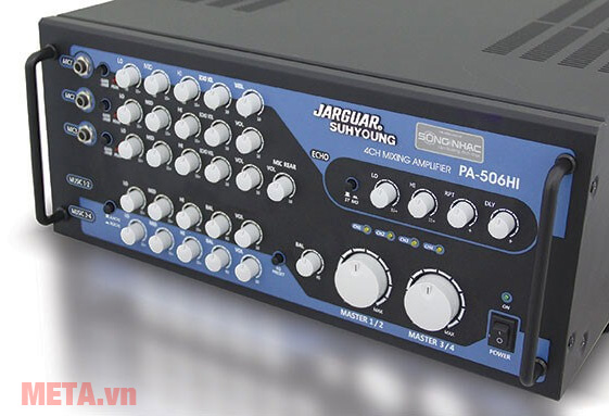 Amply có 3 cổng cắm micro