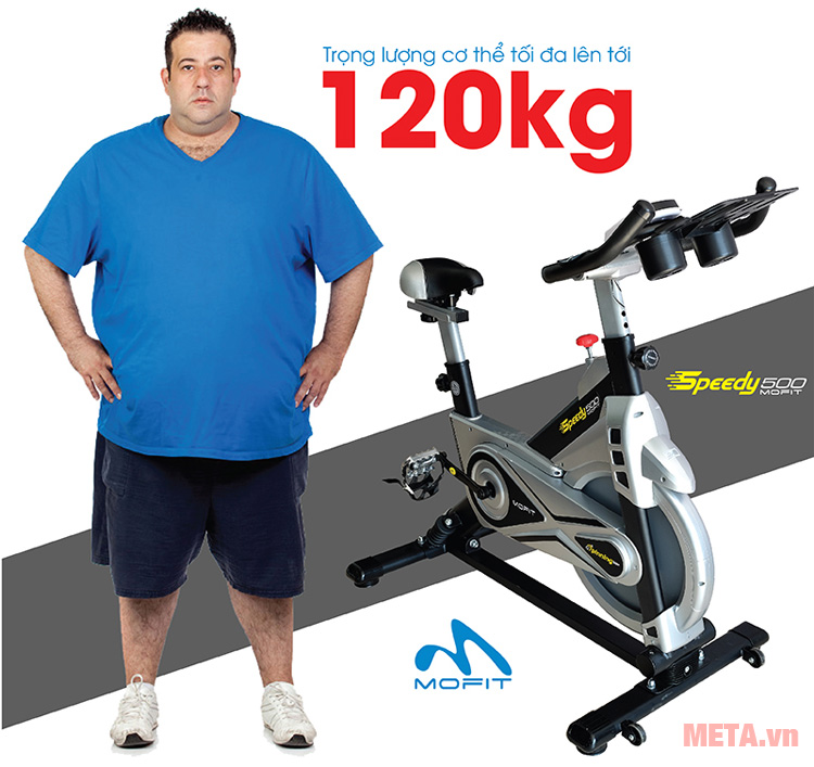 Xe đạp có tải trọng lên đến 120kg