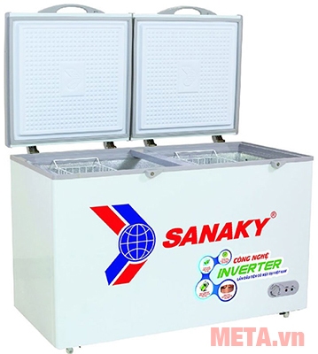 Tủ đông 1 ngăn 2 cánh Sanaky VH 4099A3 có dung tích lớn