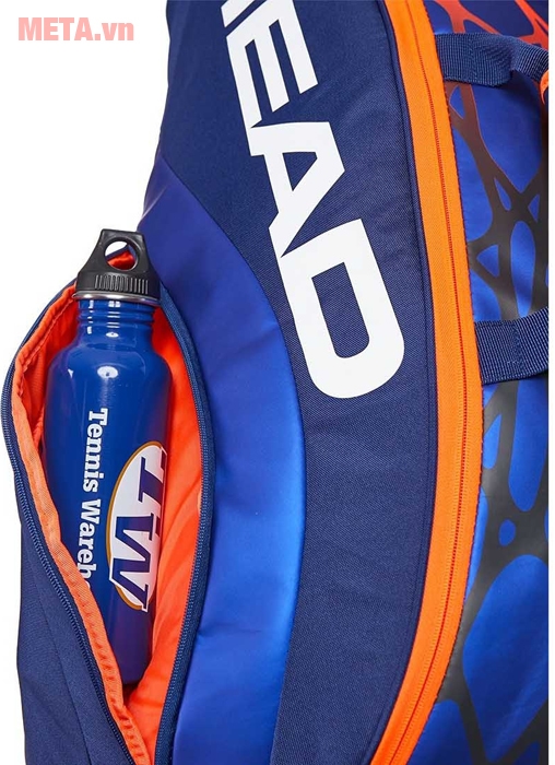 Ngăn đựng chai nước hoặc các phụ kiện khác nhau Túi tennis