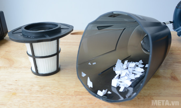 Máy hút bụi Bosch GAS 18V-LI có cốc đựng bụi dung tích 700ml Cốc đựng bụi