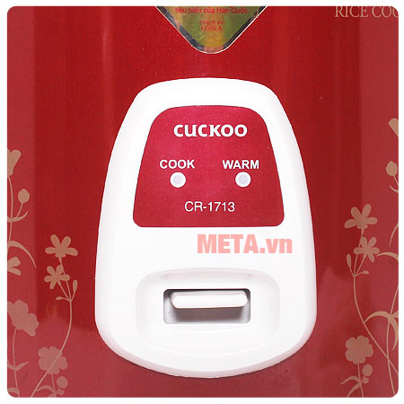 nồi cơm điện Cuckoo 3 lít CR 1713 có bảng điều khiển nút gạt dễ sử dụng