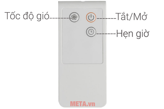 Điều khiển từ xa giúp bạn có thể điều chỉnh chế độ gió từ mọi vị trí