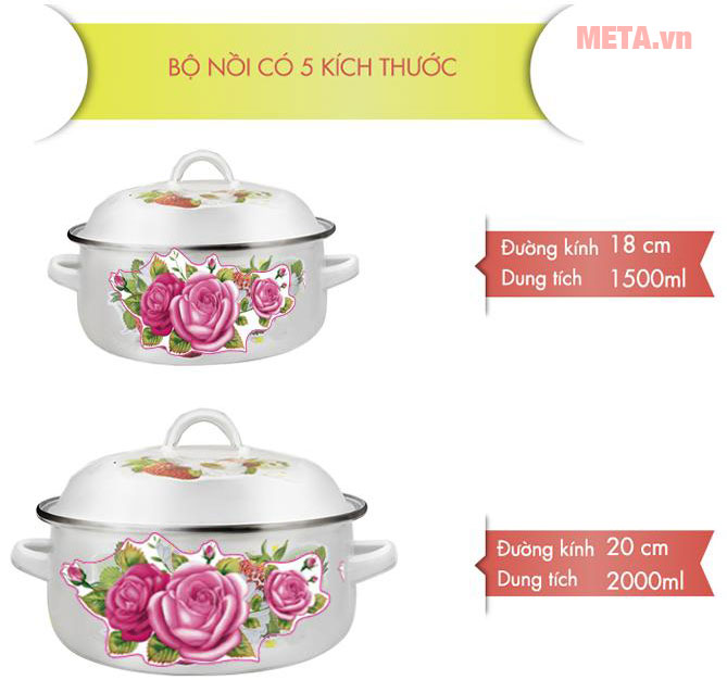 Bộ 5 nồi cao cấp
