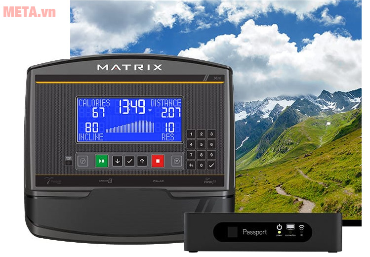 Máy tập Matrix A50 XR được tích hợp chương trình thực tế ảo