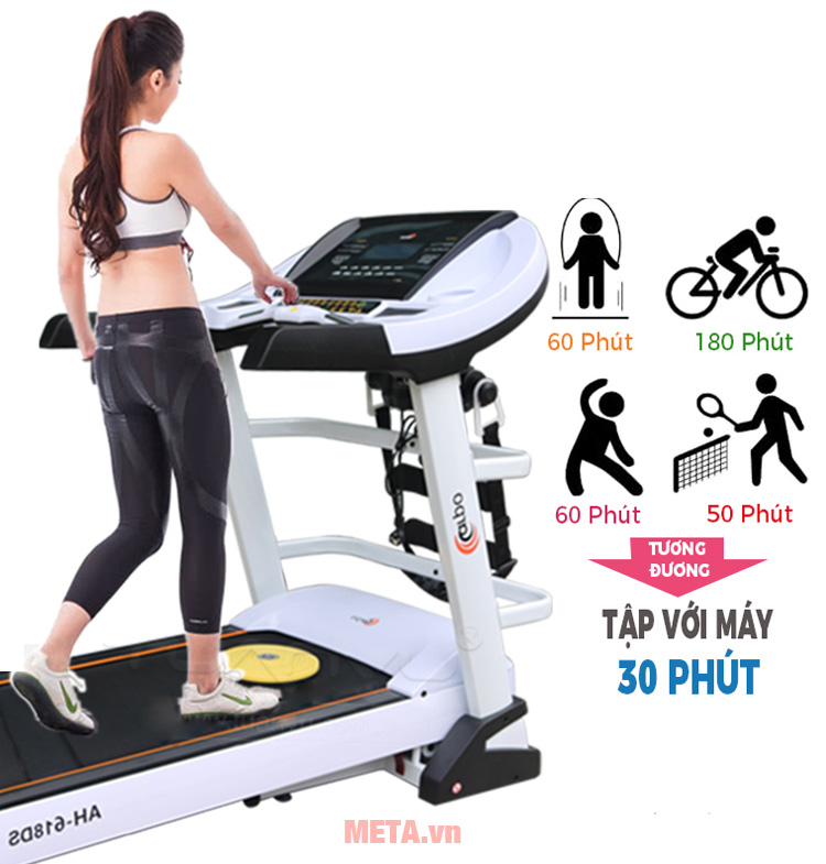 Băng chạy máy chạy bộ gia đình Carpo AH618DS