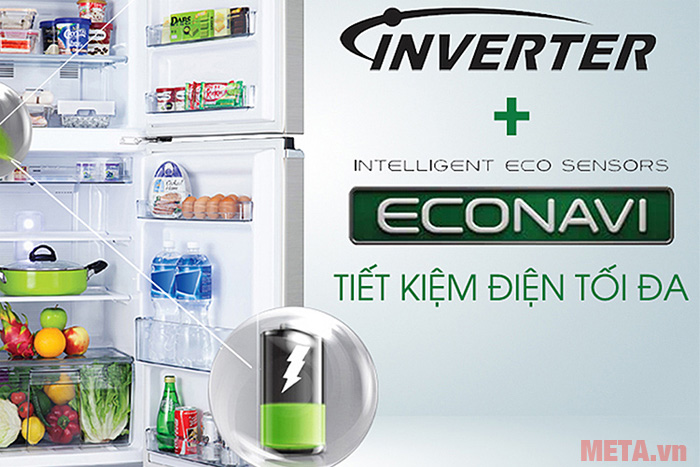 Công nghệ Inverter giúp tủ được tiết kiệm