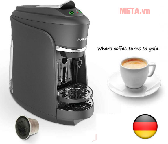 Làm ra một lý nhanh chóng chỉ với một nút ấn Máy pha cà phê viên nén