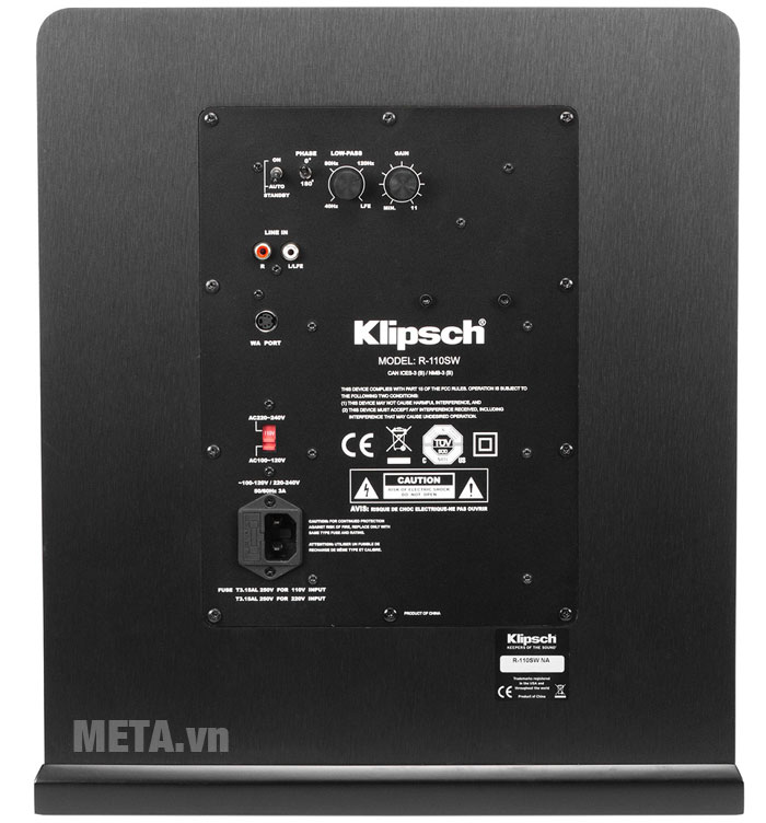 Mặt sau loa Subwoofer