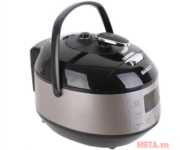 Nồi áp suất điện tử đa năng Sanaky SNK 55DT có quai xách tiện lợi