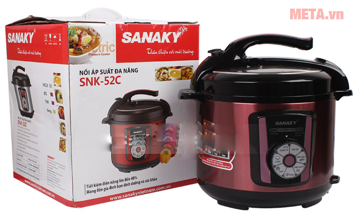 Nồi áp suất với hộp đựng 