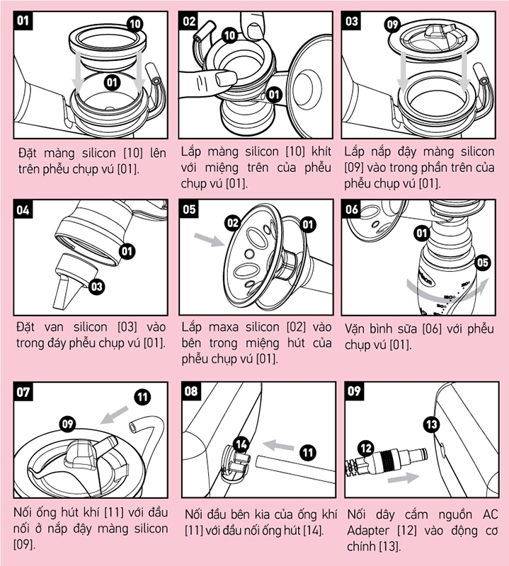 Máy sữa hút nước