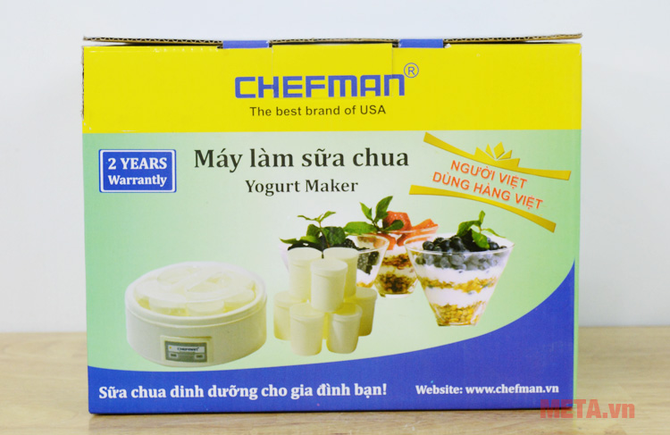 Hộp đựng máy làm sữa chua gia đình Chefman CM-301