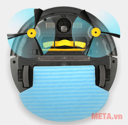 Robot có chổi quét 