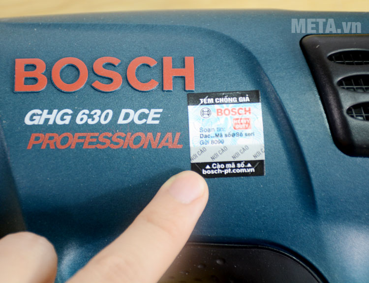 Tem chống giả máy thổi hơi nóng Bosch GHG 630 DCE