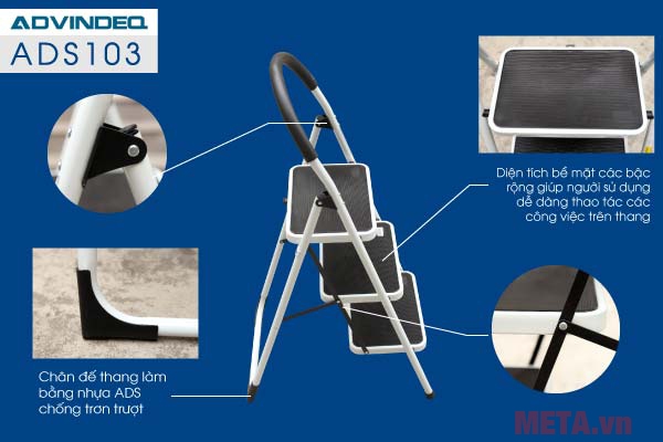 Chốt ốc vặn cực an toàn Thang ghế 3 bậc