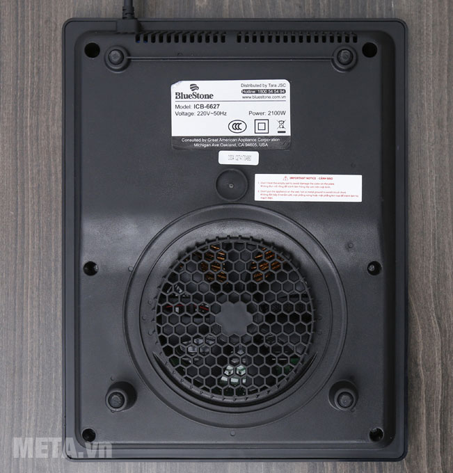Mặt sau của bếp 