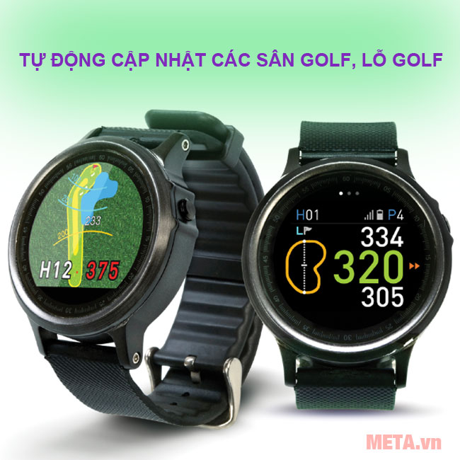 Đồng hồ Golf Buddy WTX tự động cập nhật hơn 38000 sân golf trên thế giới