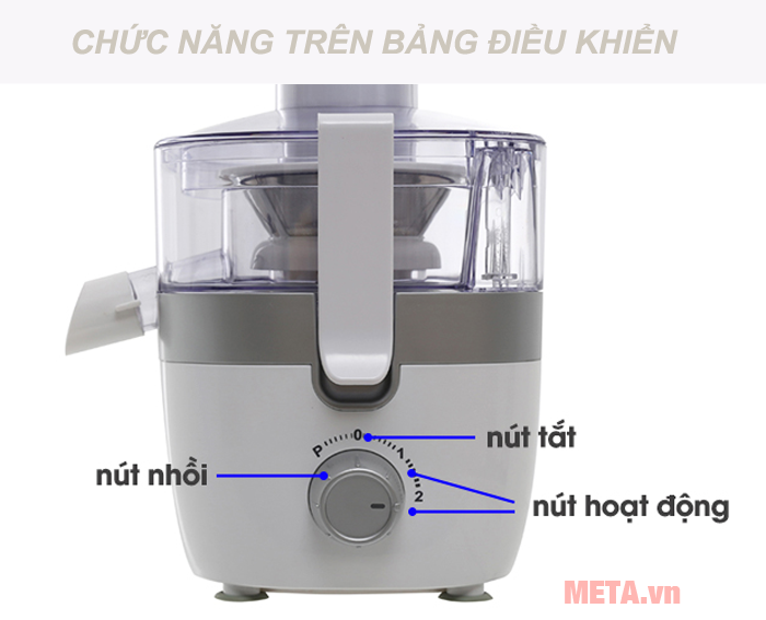 Bảng điều khiển bằng núm vặn dễ dàng điều chỉnh